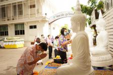 เทศบาลนครแม่สอดจัดพิธีอัญเชิญพระพุทธโคดมบุญบารมี เพื่อไปประดิษฐานยังโรงเรียนในสังกัดเทศบาลนครแม่สอด