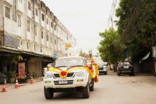 เทศบาลนครแม่สอดจัดพิธีอัญเชิญพระพุทธโคดมบุญบารมี เพื่อไปประดิษฐานยังโรงเรียนในสังกัดเทศบาลนครแม่สอด