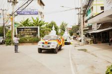เทศบาลนครแม่สอดจัดพิธีอัญเชิญพระพุทธโคดมบุญบารมี เพื่อไปประดิษฐานยังโรงเรียนในสังกัดเทศบาลนครแม่สอด