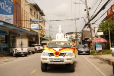 เทศบาลนครแม่สอดจัดพิธีอัญเชิญพระพุทธโคดมบุญบารมี เพื่อไปประดิษฐานยังโรงเรียนในสังกัดเทศบาลนครแม่สอด