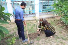 กองยุทธศาสตร์และงบประมาณ ร่วมกิจกรรมปลูกต้นไม้ประจำปีแห่งชาติ พ.ศ.2564