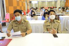 กองยุทธศาสตร์และงบประมาณ ร่วมกิจกรรมโครงการผู้บริหารมอบนโยบายการทำงานตามหลักธรรมาภิบาล