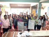 จัดทำเวทีประชาคมในการจัดทำแผนพัฒนาชุมชน