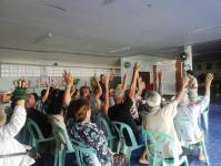 จัดทำเวทีประชาคมในการจัดทำแผนพัฒนาชุมชน