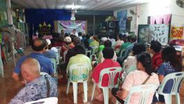 จัดทำเวทีประชาคมในการจัดทำแผนพัฒนาชุมชน