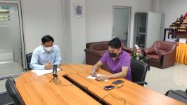 การประชุมติดตามผลการดำเนินงานของสถานศึกษาในสังกัดเทศบาลนครแม่สอด ประจำเดือนตุลาคม 2564