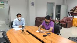 การประชุมติดตามผลการดำเนินงานของสถานศึกษาในสังกัดเทศบาลนครแม่สอด ประจำเดือนตุลาคม 2564