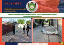 งานเทศกิจนครแม่สอด ออกตรวจสอบกองหินกลางถนน ตามคำร้องเรียนของประชาชนชุมชนวัดหลวง