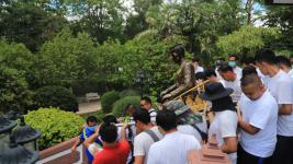 เทศบาลนครแม่สอด จัดพิธีบวงสรวง เพื่อก่อสร้างศาลสมเด็จพระนเรศวรมหาราช และศาลหลักเมืองใหม่
