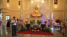 เทศบาลนครแม่สอดร่วมกับชมรมผู้สูงอายุนครแม่สอด ถวายเทียนจำนำพรรษาและผ้าอาบน้ำฝนที่วัดสุนทรีกาวาส (วัดป่าใหม่)
