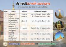 ขอเชิญร่วมงานสืบสานวัฒนธรรมประเพณีถวายข้าวพระพุทธ อำเภอแม่สอด จังหวัดตาก ประจำปี 2563