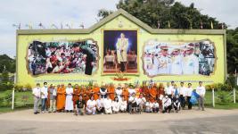 นายกเทศมนตรี เป็นประธานพิธีเปิดโครงการธรรมยาตราแห่งสันติภาพเพื่อสันติสุขของแผ่นดิน