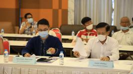ทน.แม่สอด จัดประชุมเตรียมงานพิธีวางศิลาฤกษ์ศาลสมเด็จพระนเรศวรมหาราช และศาลหลักเมืองแม่สอด