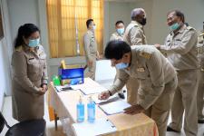 สภาเทศบาลนครแม่สอด ประชุมสภาเทศบาลนครแม่สอด สมัยสามัญ สมัยแรก ประจำปี 2564