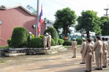 ทน.แม่สอด จัดกิจกรรมเคารพธงชาติ เนื่องในวันพระราชทานธงชาติไทย