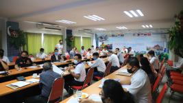 เทศบาลนครแม่สอด จัดประชุมคณะผู้บริหาร หัวหน้าส่วนราชการ และผู้ที่เกี่ยวข้องเทศบาลนครแม่สอด ครั้งที่ 5/2563