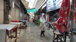 ทน.แม่สอด พ่นยาฆ่าเชื้อ-ทำความสะอาด ในพื้นที่ตลาดสดบ้านเหนือ เพื่อป้องกันควบคุมการแพร่ระบาดของโรค (COVID -19)