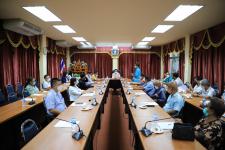 ทน.แม่สอด จัดการประชุมผู้บริหารพบประธานชุมชน