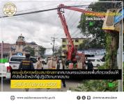 คณะผู้บริหารพร้อมสมาชิกสภาเทศบาลนครแม่สอดลงพื้นที่ตรวจเยี่ยมให้กำลังใจเจ้าหน้าที่ผู้ปฏิบัติงานภาคสนาม