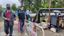 ทน.แม่สอด ลงพื้นที่ติดตามสถานการณ์น้ำในพื้นที่เขตเทศบาลนครแม่สอดหลังมีฝนตกหนักอย่างต่อเนื่อง
