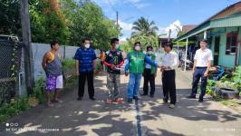 ทน.แม่สอด ลงพื้นที่สำรวจโครงการก่อสร้างรางระบายน้ำ ชุมชนประชารักษ์