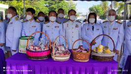 ร่วมพิธีทำบุญตักบาตรถวายพระราชกุศล พระบาทสมเด็จพระบรมชนกาธิเบศร มหาภูมิพลอดุลยเดชมหาราช บรมนาถบพิตร เนื่องในวันคล้ายวันสวรรคต 13 ตุลาคม 2565 