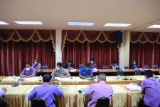 ทน.แม่สอด ร่วมประชุมปรึกษาหารือเกี่ยวกับการขุดเจาะถนนคอนกรีตและท่อแขวนสะพานในเขตเทศบาลนครแม่สอด