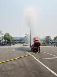 ทน.แม่สอด ดำเนินการฉีดล้างถนนและพ่นละอองน้ำ เพื่อลดปัญหาฝุ่นละออง (PM2.5) เขตเทศบาลนครแม่สอด