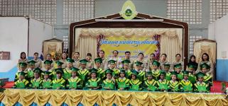 ทน.แม่สอด จัดพิธีมอบวุฒิบัตรยุวบัณฑิต ประจำปีการศึกษา 2565 โรงเรียนเทศบาลวัดมณีไพรสณฑ์ สังกัดเทศบาลนครแม่สอด