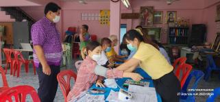 ทน.แม่สอด ร่วมกิจกรรมตรวจคัดกรองกลุ่มเสี่ยงโรคเบาหวาน ความดันโลหิตสูงในกลุ่มประชาชนอายุ 30-59 ปี ชุมชนดอนไชย