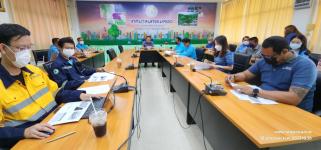 ทน.แม่สอด จัดประชุมรายงานความคืบหน้าโครงการบริหารจัดการกำจัดขยะมูลฝอย ครั้งที่ 8/2566