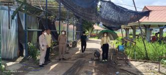 ทน.แม่สอด ลงพื้นที่ติดตามความคืบหน้างานก่อสร้างพระตำหนักสมเด็จพระนเรศวรมหาราช และศาลหลักเมือง