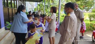 ทน.แม่สอด ลงพื้นที่ตรวจเยี่ยมการตรวจสุขภาพเด็กก่อนวัยเรียน ศพด.วัดอรัญญเขต และ โรงเรียนเทศบาลวัดบุญญาวาส
