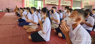 ทน.แม่สอด ร่วมพิธีหล่อเทียนจำนำพรรษา โรงเรียนเทศบาลวัดดอนแก้ว ประจำปีการศึกษา 2566