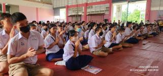 ทน.แม่สอด ร่วมพิธีหล่อเทียนจำนำพรรษา โรงเรียนเทศบาลวัดดอนแก้ว ประจำปีการศึกษา 2566