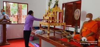 ทน.แม่สอด ร่วมประกอบพิธีทำบุญศาลาธรรมสังเวชหลังใหม่ ณ วัดตรีรัตนาราม