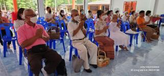 ทน.แม่สอด ร่วมประกอบพิธีทำบุญศาลาธรรมสังเวชหลังใหม่ ณ วัดตรีรัตนาราม