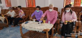 ทน.แม่สอด ร่วมประกอบพิธีทำบุญศาลาธรรมสังเวชหลังใหม่ ณ วัดตรีรัตนาราม