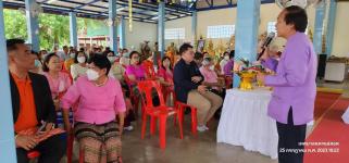 ทน.แม่สอด ร่วมพิธีถวายเทียนจำนำพรรษา ชมรมผู้สูงอายุเทศบาลนครแม่สอด