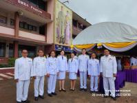 ทน.แม่สอด ร่วมพิธีทำบุญตักบาตรและร่วมถวายสัตย์ปฏิญาณเพื่อเป็นข้าราชการที่ดี เนื่องในโอกาสวันเฉลิมพระชนมพรรษา 71 พรรษา   28 กรกฎาคม 2566