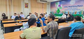 ทน.แม่สอด จัดประชุมหารือแก้ไขปัญหาน้ำท่วมภายในเขตเทศบาลนครแม่สอด
