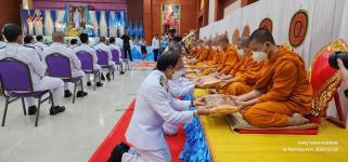 ทน.แม่สอด เข้าร่วมพิธีทำบุญตักบาตรและถวายพระพรชัยมงคลสมเด็จพระนางเจ้าสิริกิติ์ พระบรมราชินีนาถ พระบรมราชชนนี  พันปีหลวง 12 สิงหาคม 2566
