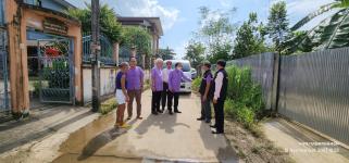ทน.แม่สอด ลงพื้นที่สำรวจ เร่งแก้ไขปัญหาด้านสาธารณูปโภคในเขตเทศบาลนครแม่สอด