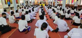 ทน.แม่สอด ร่วมพิธีเปิดโครงการเข้าค่ายอบรมคุณธรรม จริธรรม โรงเรียนเทศบาลวัดบุญญาวาส 