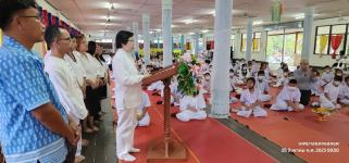 ทน.แม่สอด ร่วมพิธีเปิดโครงการเข้าค่ายอบรมคุณธรรม จริธรรม โรงเรียนเทศบาลวัดบุญญาวาส 