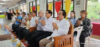 ทน.แม่สอด ร่วมพิธีเปิดโครงการเข้าค่ายอบรมคุณธรรม จริธรรม โรงเรียนเทศบาลวัดบุญญาวาส 