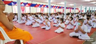 ทน.แม่สอด ร่วมพิธีเปิดโครงการเข้าค่ายอบรมคุณธรรม จริธรรม โรงเรียนเทศบาลวัดบุญญาวาส 