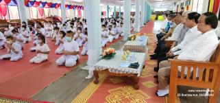 ทน.แม่สอด ร่วมพิธีเปิดโครงการเข้าค่ายอบรมคุณธรรม จริธรรม โรงเรียนเทศบาลวัดบุญญาวาส 