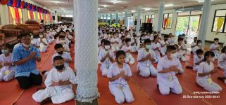 ทน.แม่สอด ร่วมพิธีเปิดโครงการเข้าค่ายอบรมคุณธรรม จริธรรม โรงเรียนเทศบาลวัดบุญญาวาส 