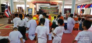 ทน.แม่สอด ร่วมพิธีเปิดโครงการเข้าค่ายอบรมคุณธรรม จริธรรม โรงเรียนเทศบาลวัดบุญญาวาส 